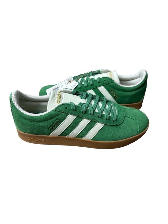 adidas VL Court 2.0 Preloved Green Suede Men\'s Sneaker JH5077 White Gum 11.5 New main image 3